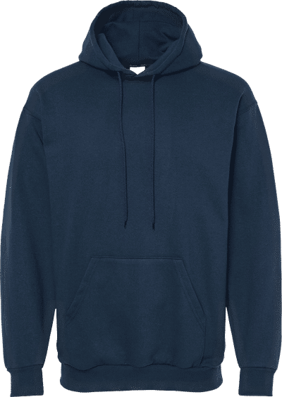 Am image of a Custom King Fashion Hooded Sweatshirt in Navy!