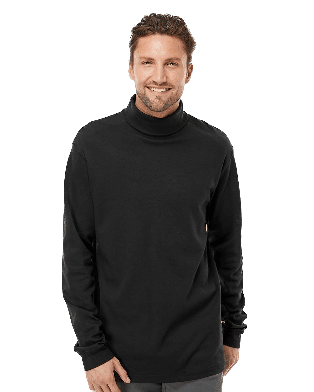 King Fashion Interlock Turtleneck Long Sleeve Tshirt