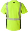 An image of a Custom Kishigo Premium Black Series Breathable Tape Class 2 T shirt in Lime!