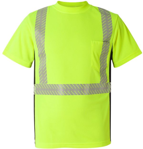 An image of a Custom Kishigo Premium Black Series Breathable Tape Class 2 T shirt!