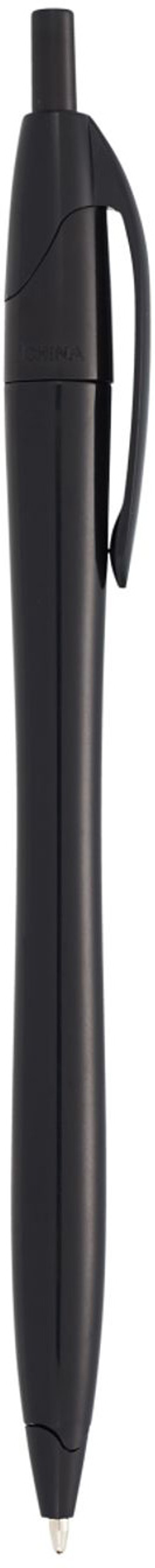 Am image of a Custom Cougar Ballpoint Pen in Solid Black!