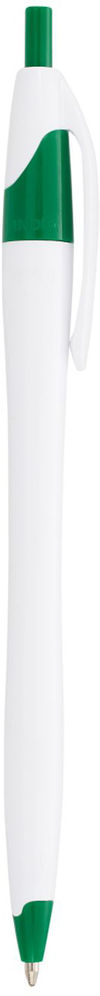 Am image of a Custom Cougar Ballpoint Pen in White with Green Trim!