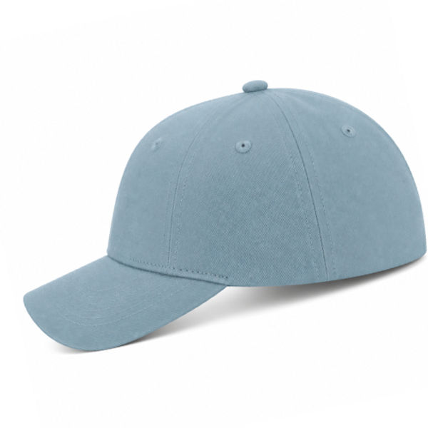 An image of a Custom KOI Cotton Twill Snapback Cap in Blue Mist!