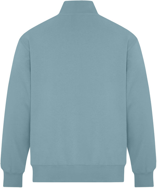 Am image of a Custom Koi Element CFF Half Zip Sweatshirt in Blue Mist!