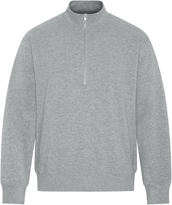 Am image of a Custom Koi Element CFF Half Zip Sweatshirt in Grey Heather!