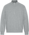 Am image of a Custom Koi Element CFF Half Zip Sweatshirt in Grey Heather!