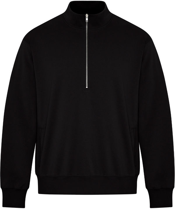Am image of a Custom Koi Element CFF Half Zip Sweatshirt in Onyx!