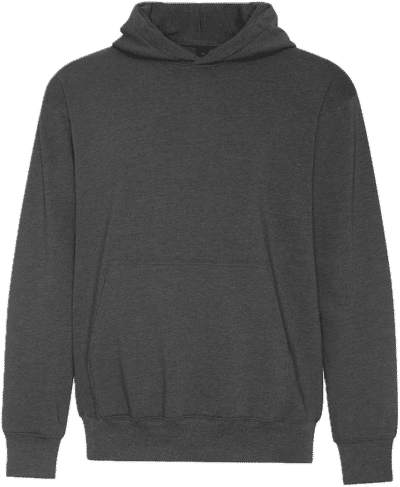 Am image of a Custom Koi Element CFF Pullover Hood in Charcoal Heather!