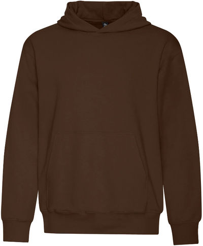 Am image of a Custom Koi Element CFF Pullover Hood in Coffee Brown!
