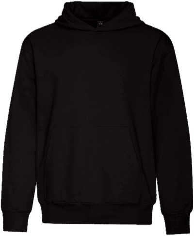 Am image of a Custom Koi Element CFF Pullover Hood in Onyx!