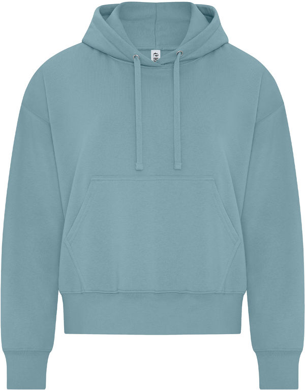 Am image of a Custom Koi Element CFF Pullover Ladies Hoodie in Blue Mist!