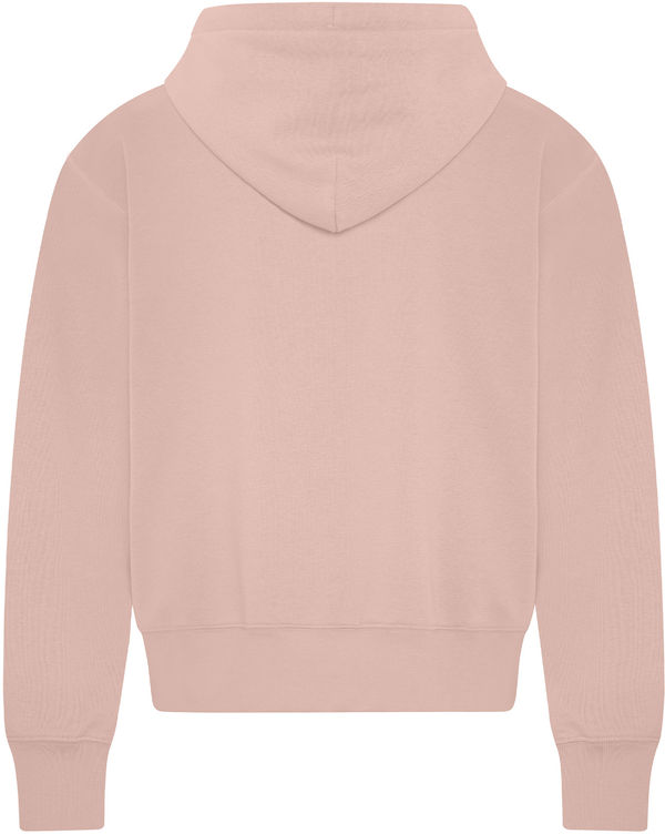 Am image of a Custom Koi Element CFF Pullover Ladies Hoodie in Dusty Rose!