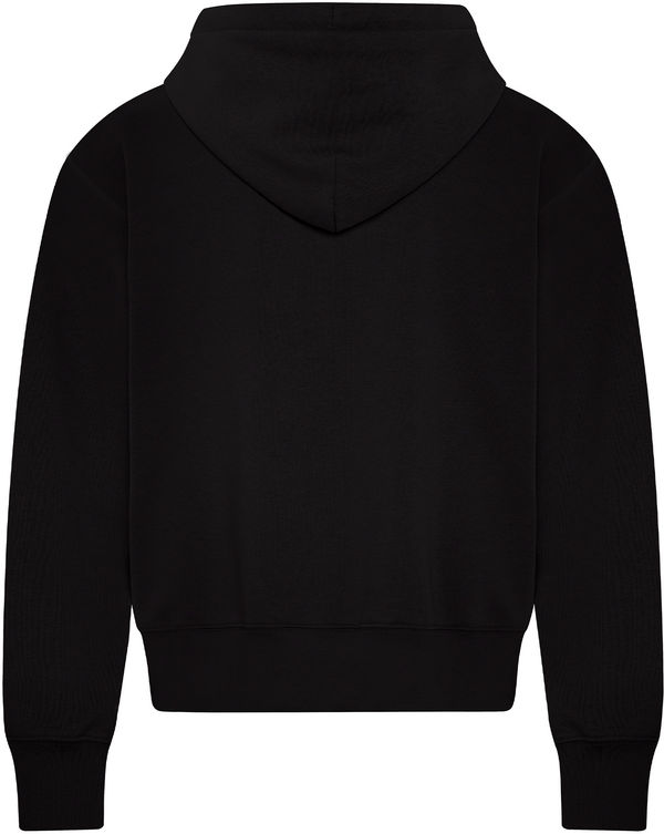 Am image of a Custom Koi Element CFF Pullover Ladies Hoodie in Onyx!