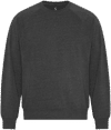 Am image of a Custom Koi Element CVC French Terry Crewneck in Charcoal Heather Grey!