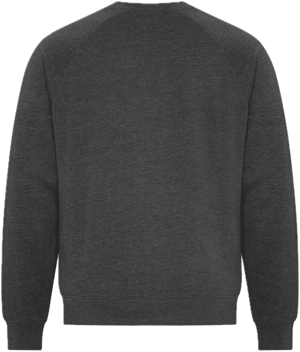 Am image of a Custom Koi Element CVC French Terry Crewneck in Charcoal Heather Grey!