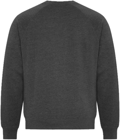 Am image of a Custom Koi Element CVC French Terry Crewneck in Charcoal Heather Grey!