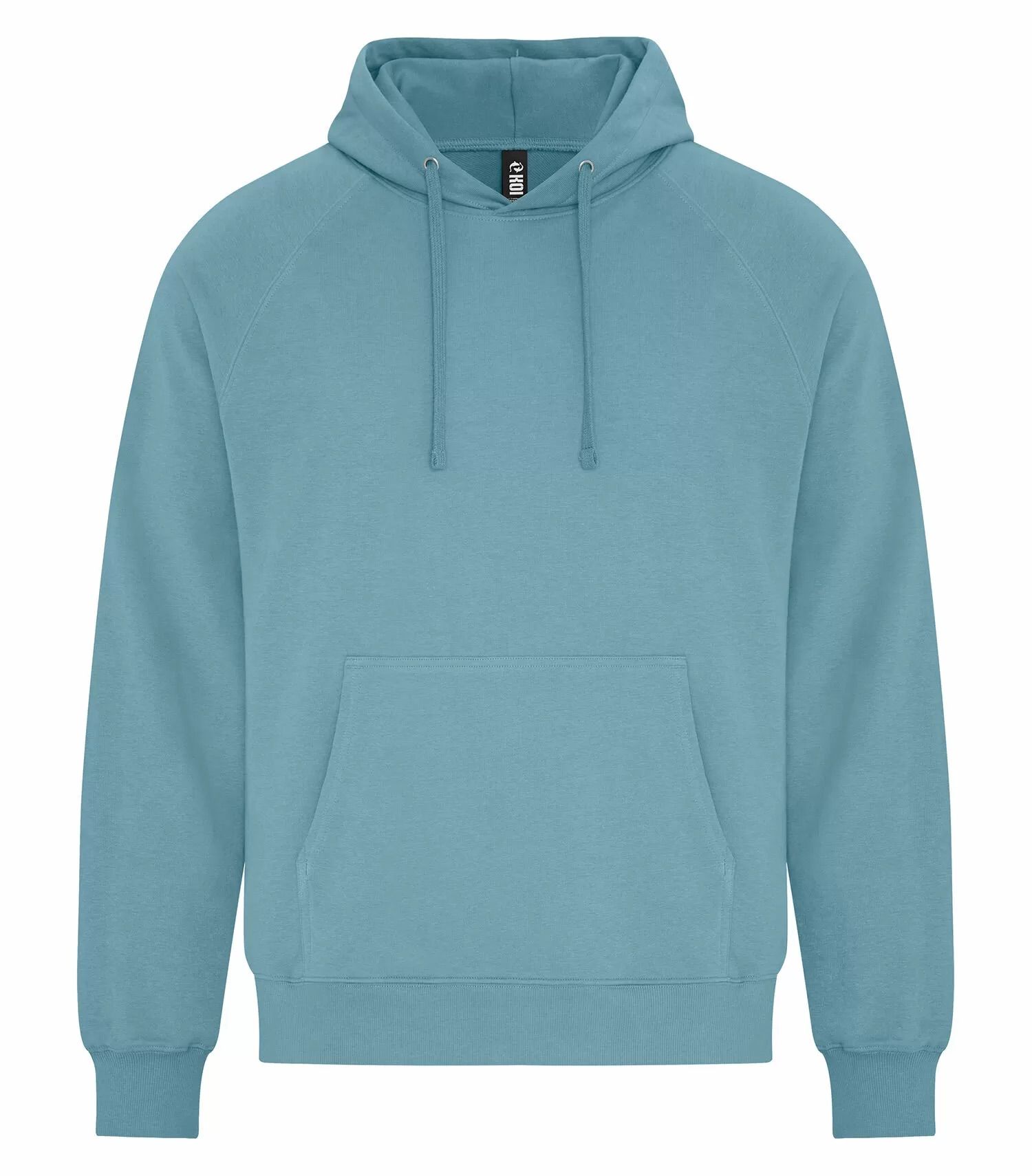 Koi Element CVC French Terry Hoodie in Blue Agave