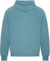 Am image of a Custom Koi Element CVC French Terry Hoodie in Blue Agave!