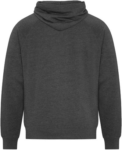 Am image of a Custom Koi Element CVC French Terry Hoodie in Charcoal Heather Grey!