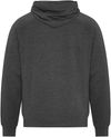 Am image of a Custom Koi Element CVC French Terry Hoodie in Charcoal Heather Grey!