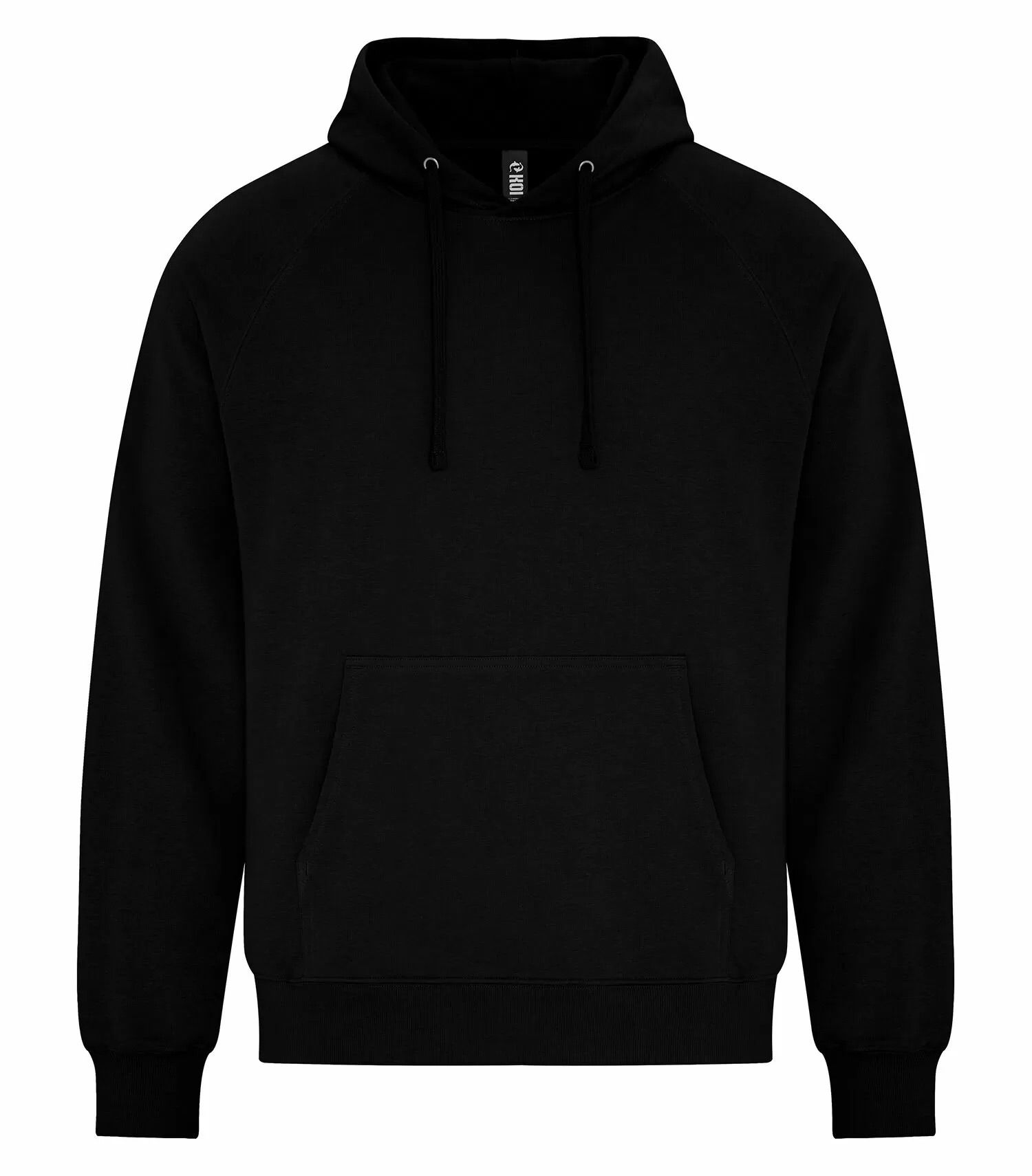 Koi Element CVC French Terry Hoodie in Onyx