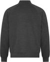 Am image of a Custom Koi Element CVC French Terry Quarter Zip in Charcoal Heather Grey!
