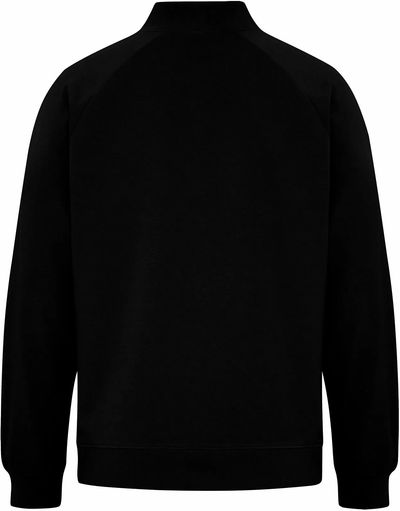 Am image of a Custom Koi Element CVC French Terry Quarter Zip in Onyx!