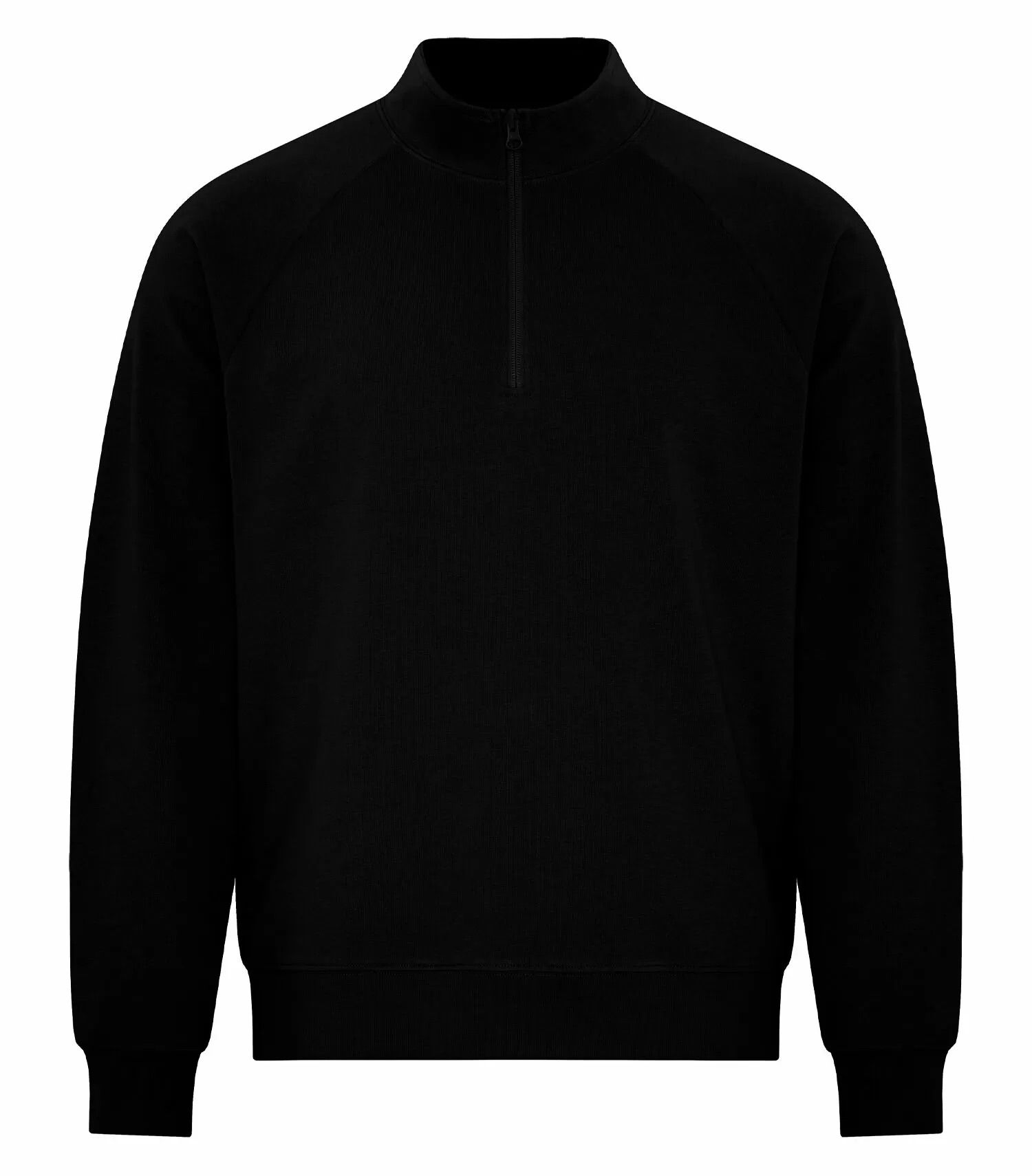 Koi Element CVC French Terry Quarter Zip in Onyx