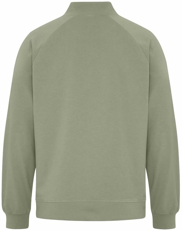 Am image of a Custom Koi Element CVC French Terry Quarter Zip in Thyme!