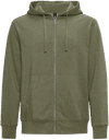 Am image of a Custom Koi Element Triblend Fleece Full Zip Hoodie in Military Frost!