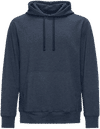 Am image of a Custom Koi Element Triblend Fleece Pullover Hoodie in Indigo Frost!