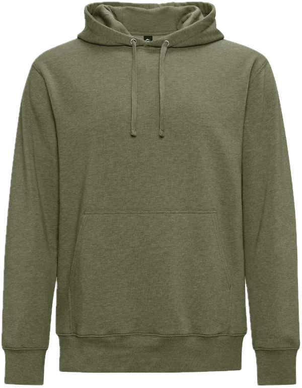 Am image of a Custom Koi Element Triblend Fleece Pullover Hoodie in Military Frost!
