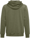 Am image of a Custom Koi Element Triblend Fleece Pullover Hoodie in Military Frost!