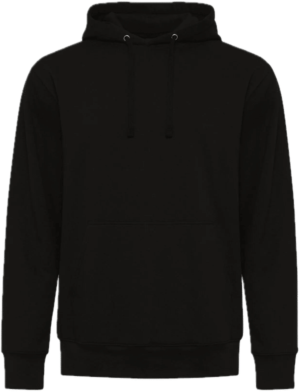 Am image of a Custom Koi Element Triblend Fleece Pullover Hoodie in Onyx!