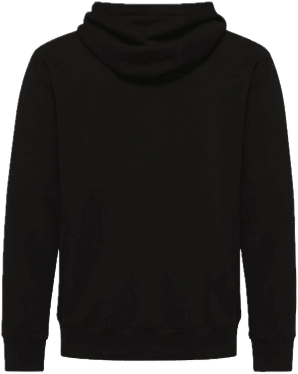 Am image of a Custom Koi Element Triblend Fleece Pullover Hoodie in Onyx!