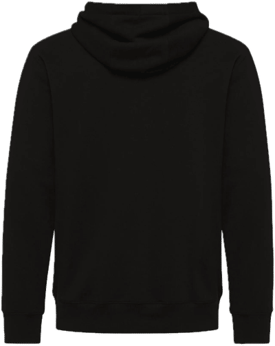 Am image of a Custom Koi Element Triblend Fleece Pullover Hoodie in Onyx!