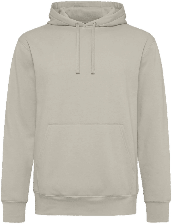 Am image of a Custom Koi Element Triblend Fleece Pullover Hoodie in Sandstone!