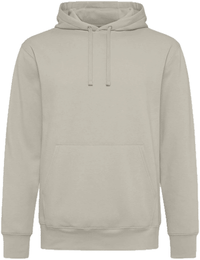 Am image of a Custom Koi Element Triblend Fleece Pullover Hoodie in Sandstone!