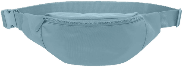 Am image of a Custom Koi Matte Fanny Pack in Blue Mist!