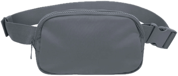 Am image of a Custom Koi Matte Hip Pack in Storm Grey!