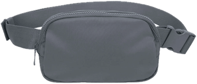 Am image of a Custom Koi Matte Hip Pack in Storm Grey!