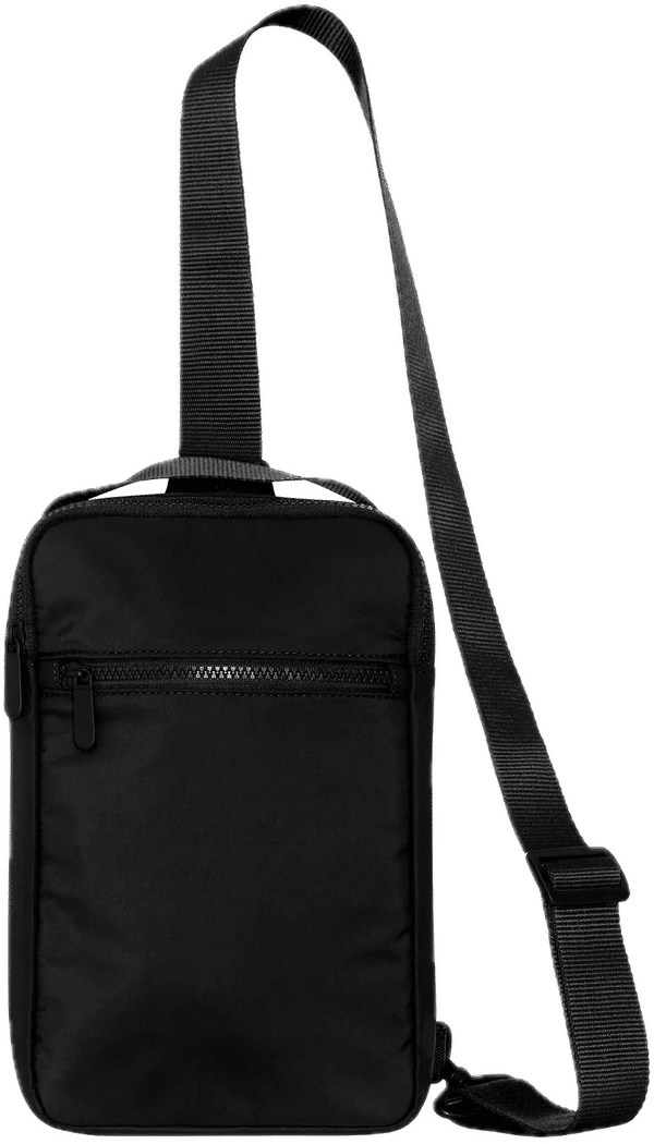 Am image of a Custom Koi Matte Sling Bag in Onyx!