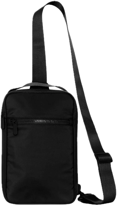 Am image of a Custom Koi Matte Sling Bag in Onyx!
