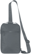 Am image of a Custom Koi Matte Sling Bag in Storm Grey!