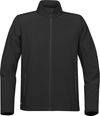Am image of a Custom STORMTECH MENS ORBITER SOFTSHELL in BLACK / CARBON!