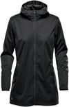 Am image of a Custom Stormtech Womens Belcarra Softshell in Black!