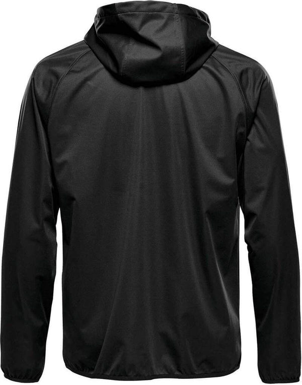 Am image of a Custom Stormtech Mens Belcarra Softshell in Black!
