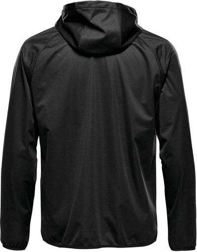 Am image of a Custom Stormtech Mens Belcarra Softshell in Black!