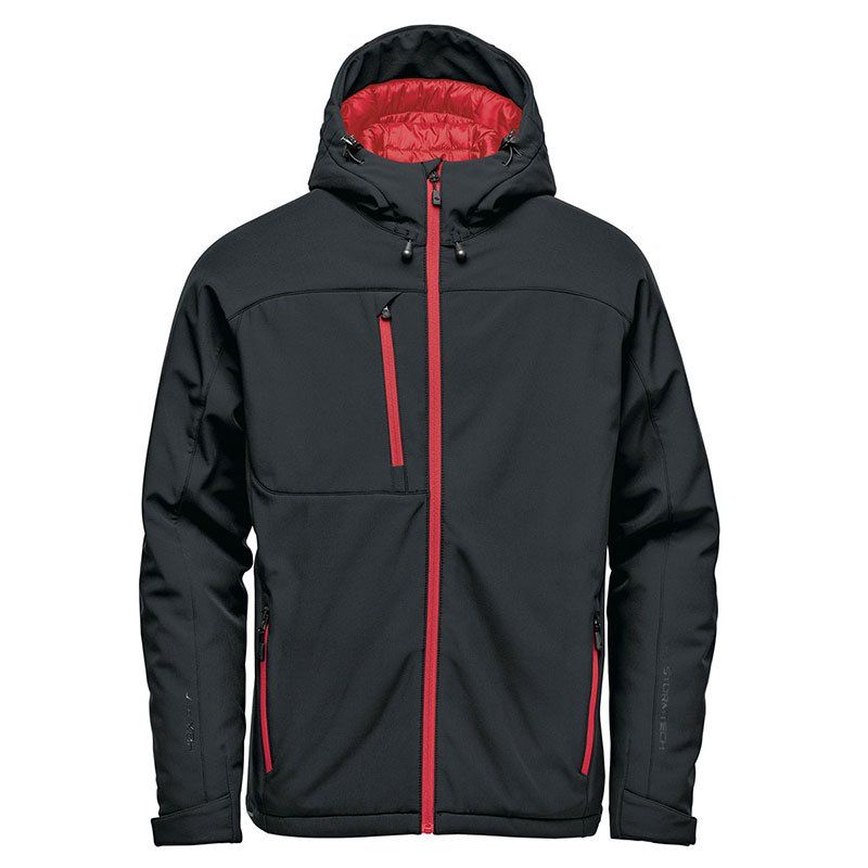 Stormtech Mens Orbiter Insulated Softshell Jacket in Black/Red