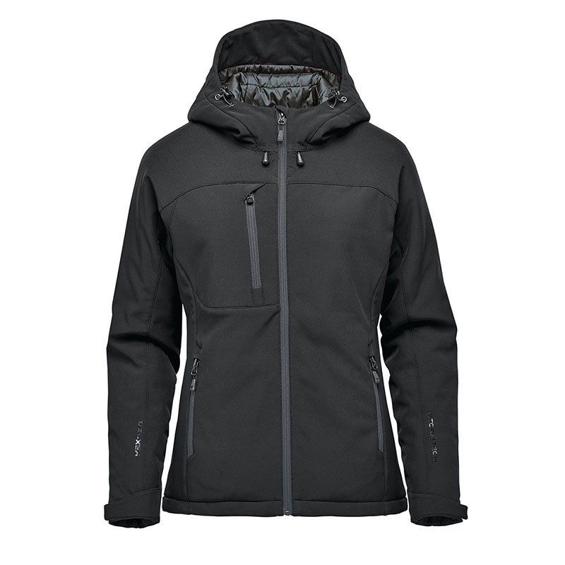 Stormtech Womens Orbiter Insulated Softshell Jacket in Black/Granite